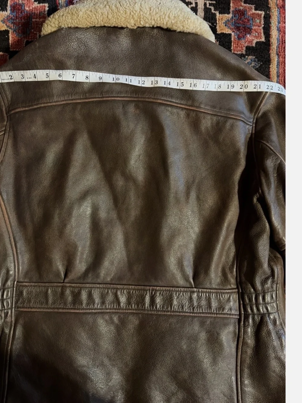 RRL Ralph Lauren Leather Jacket Double RL VNTG 1990's USA Triple Star Shearling - Picture 13 of 16